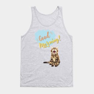 Good Morning Cat Tank Top